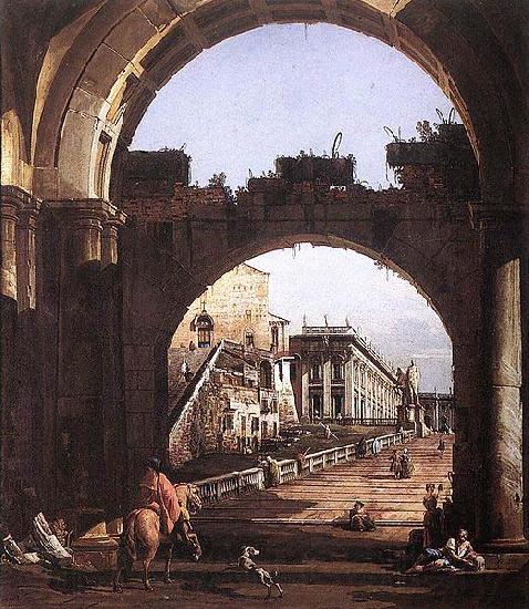 Bernardo Bellotto Bellotto urban scenes have the same Spain oil painting art